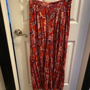 Free People Flowy Boho Wide Leg Pants